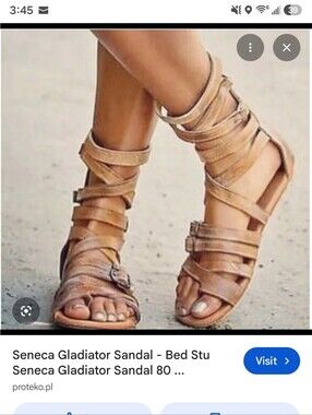 BED|STU Tan Seneca Gladiator Sandals